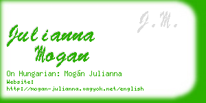 julianna mogan business card